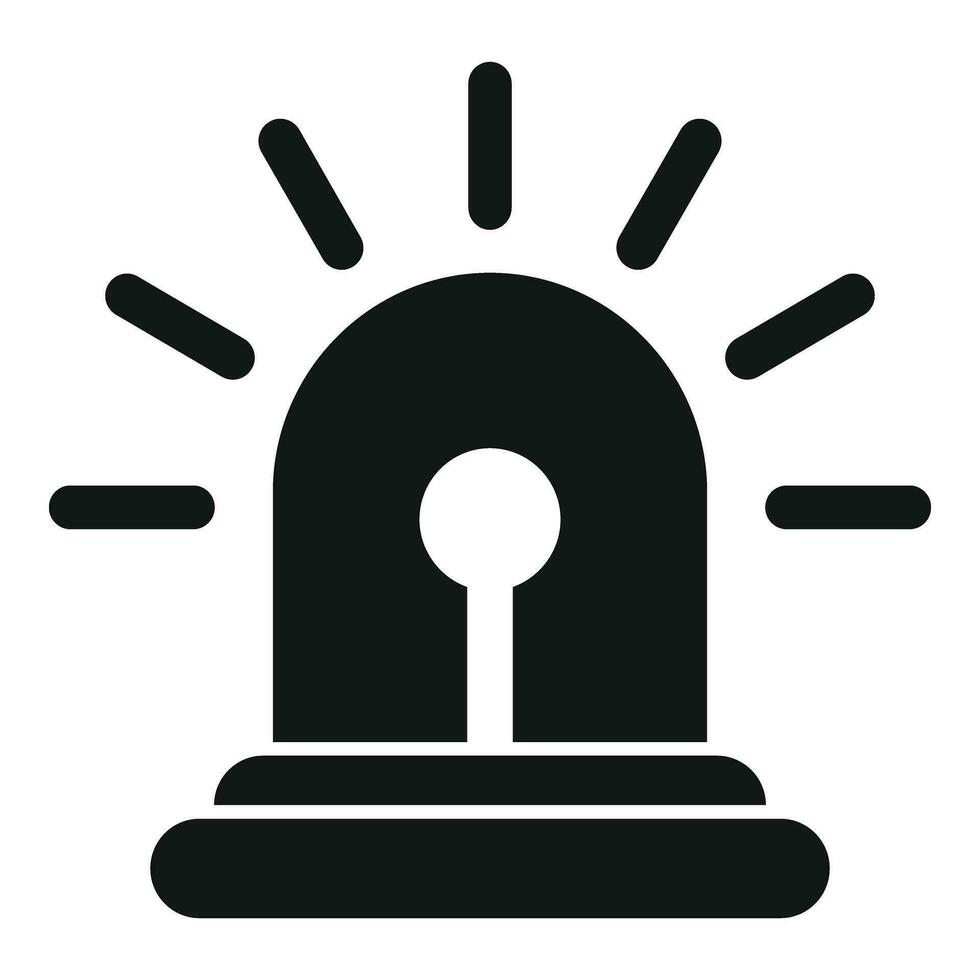 Alarm flasher icon simple vector. Help alarm vector