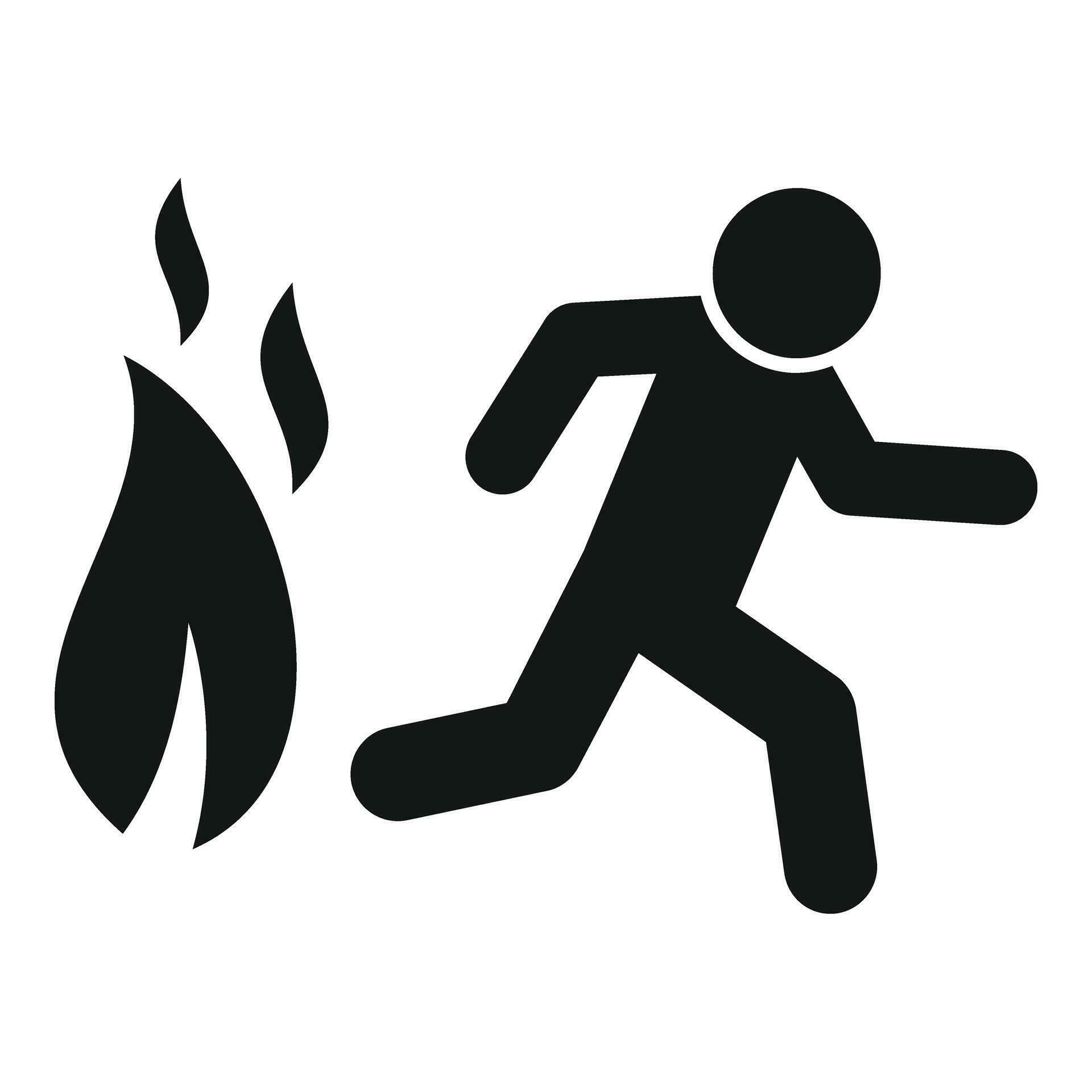 Fire evacuation icon simple vector. Pull help 32035516 Vector Art at ...