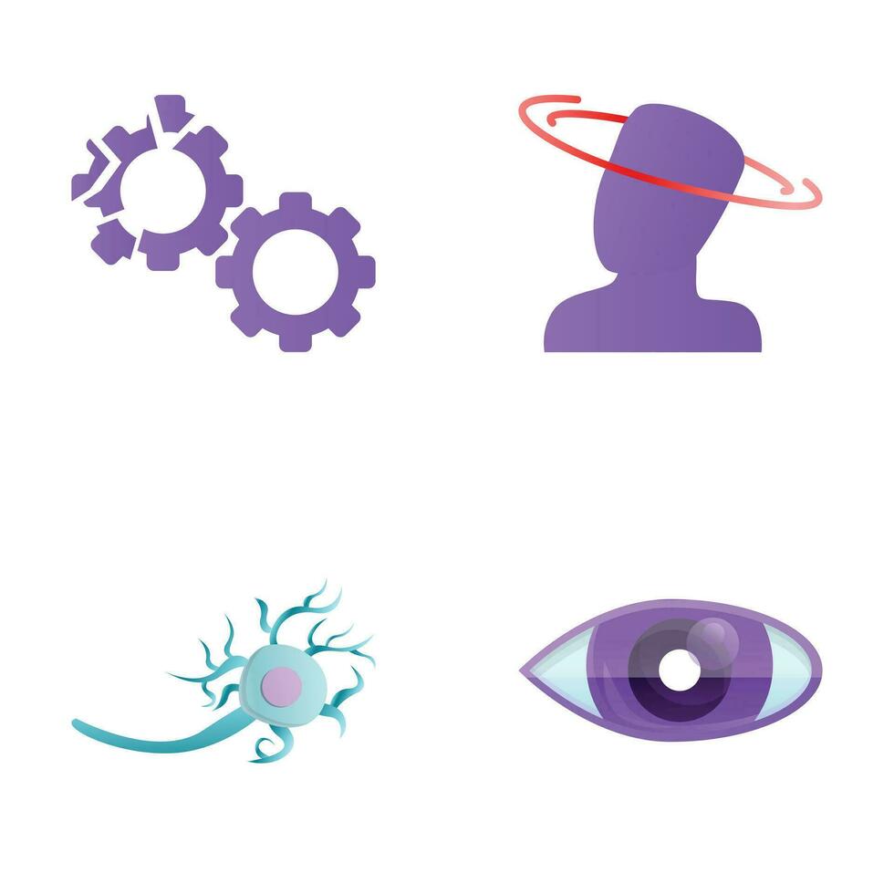 Biotechnology icons set cartoon vector. Genetic engineering vector