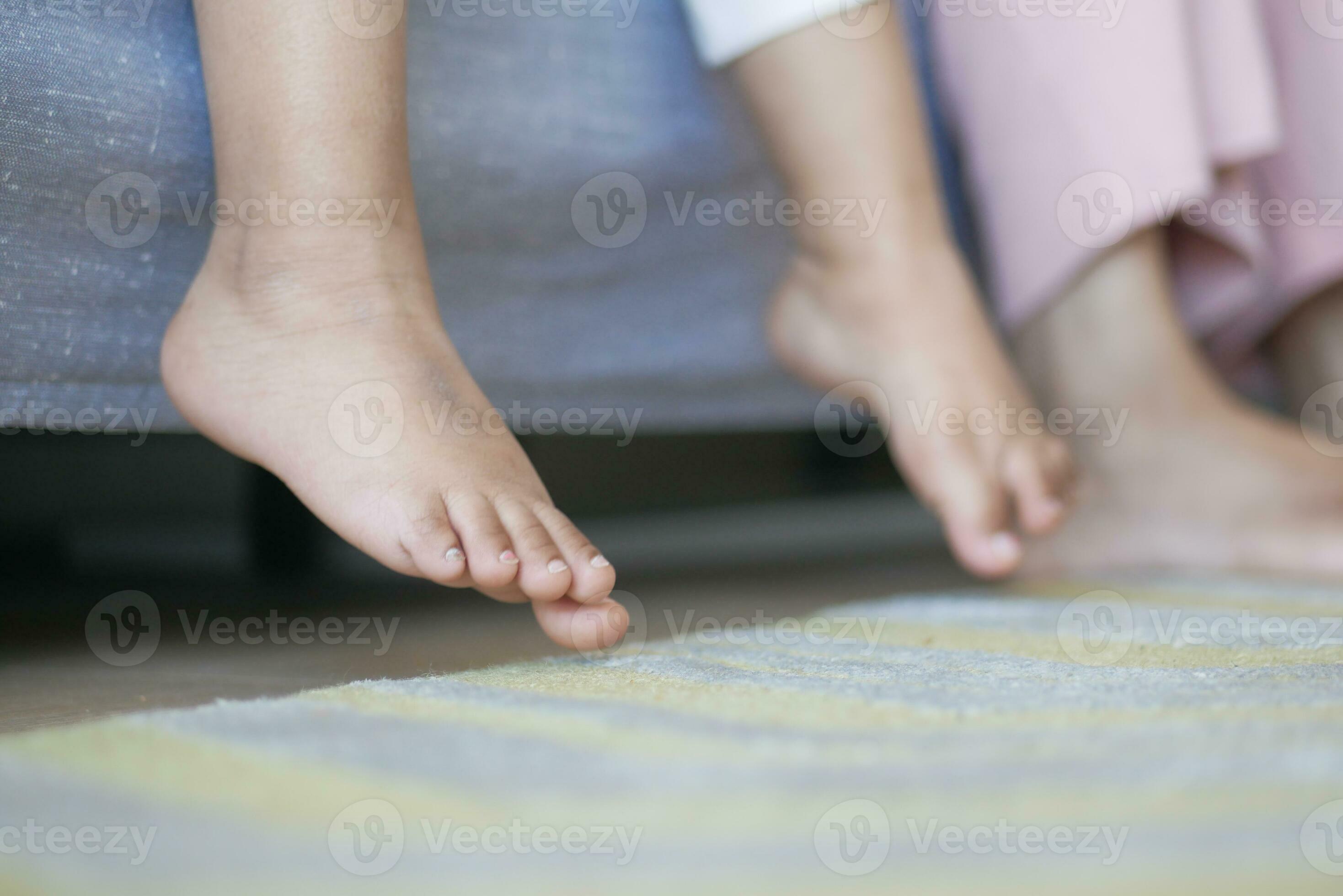 young girl feet 