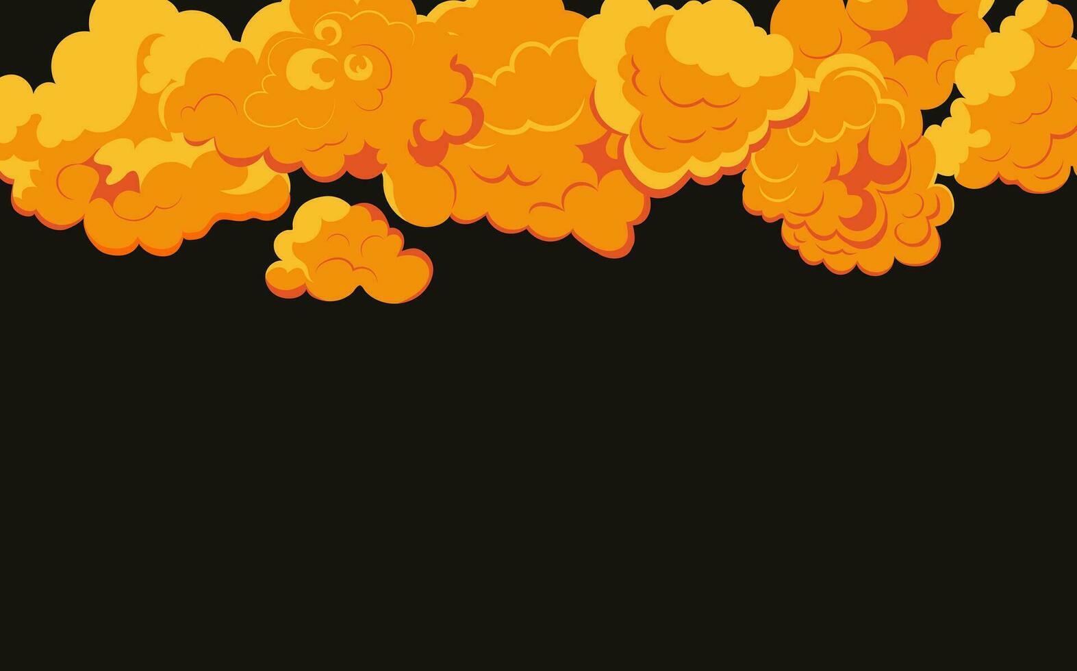 Smoke explosion animation of an explosion with comic flying clouds. Set of isolated vector illustrations to create an explosion effect. The effect of smoke movement, sparkle and dynamic boom.