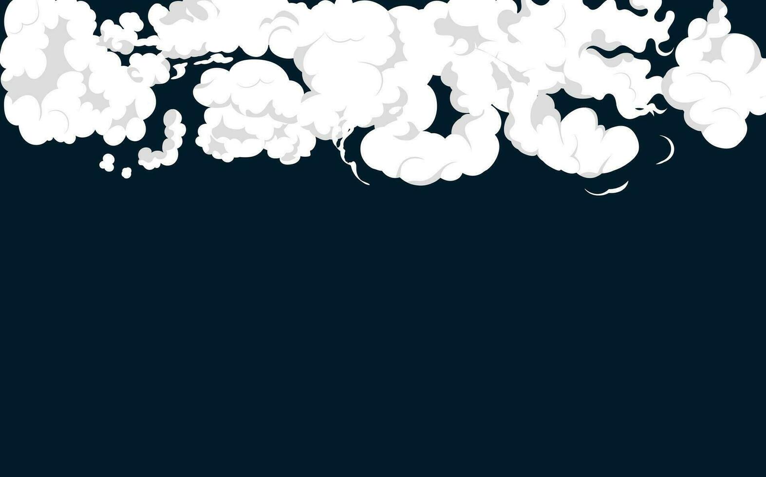 Smoke explosion animation of an explosion with comic flying clouds. Set of isolated vector illustrations to create an explosion effect. The effect of smoke movement, sparkle and dynamic boom.