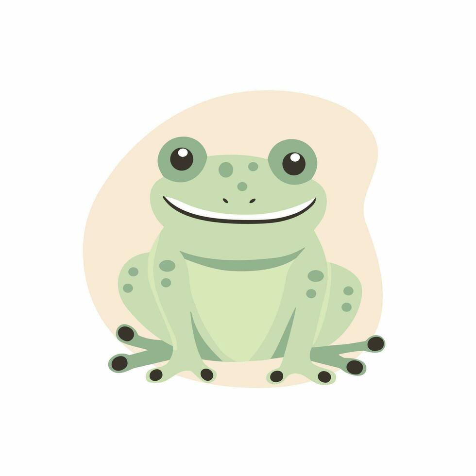 Frog icon. Flat illustration of frog vector icon for web design