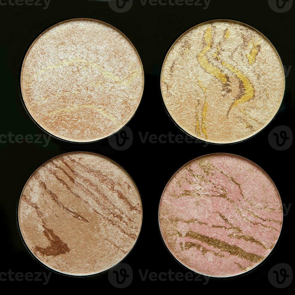 Blush or illuminizer. The concept of fashion and beauty industry 