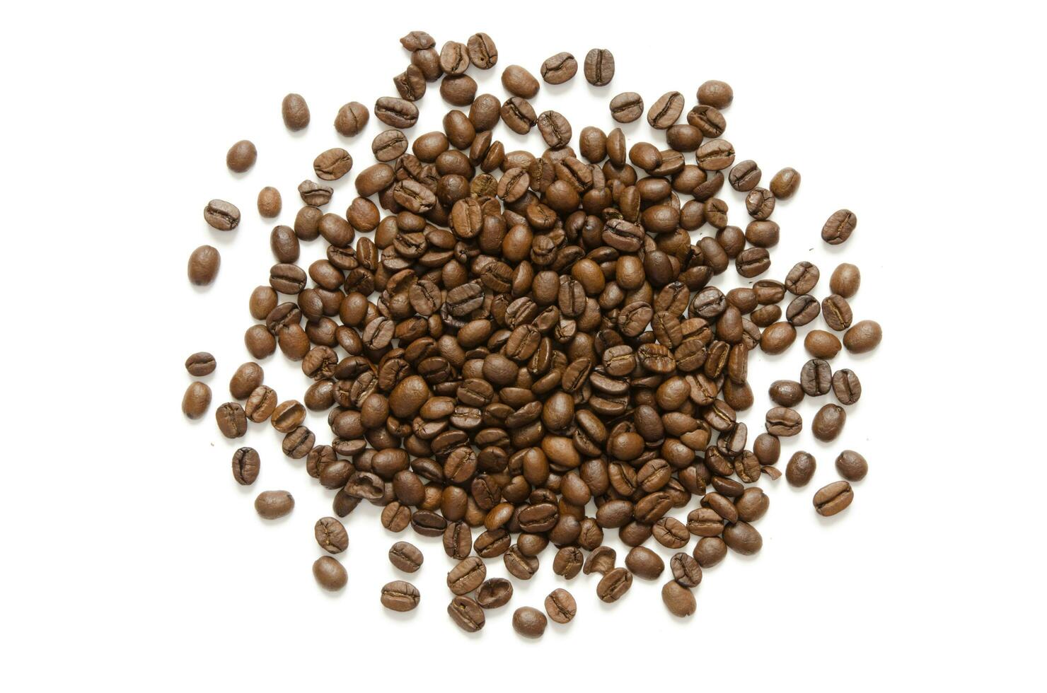 Coffee beans. Isolated on a white background. - Image photo