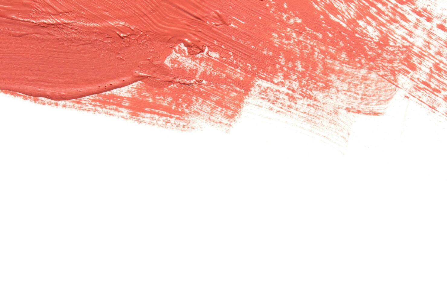 Paint texture on paper living coral. Place for text. Image photo