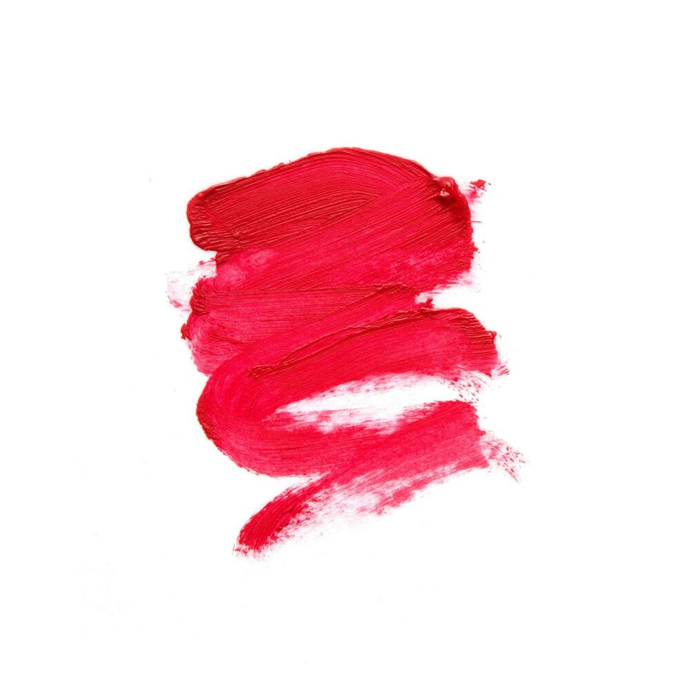 Lipstick stroke isolated on white background. - Image photo