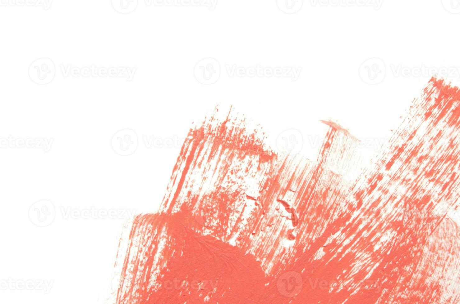 Paint texture on paper living coral. Place for text. Image photo