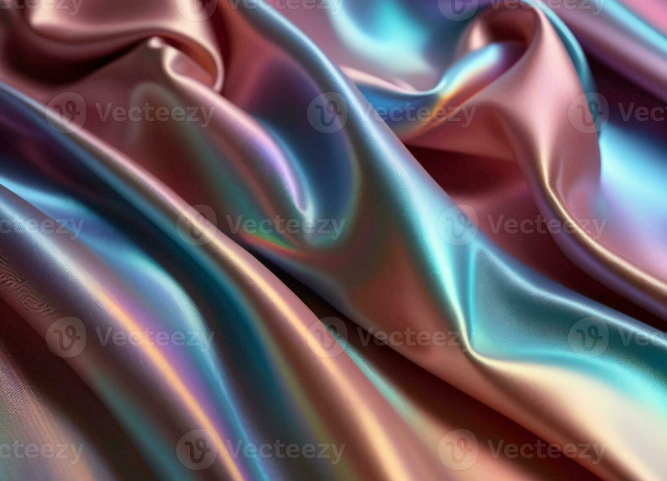 Holographic Fabric Texture Background AI Generative photo