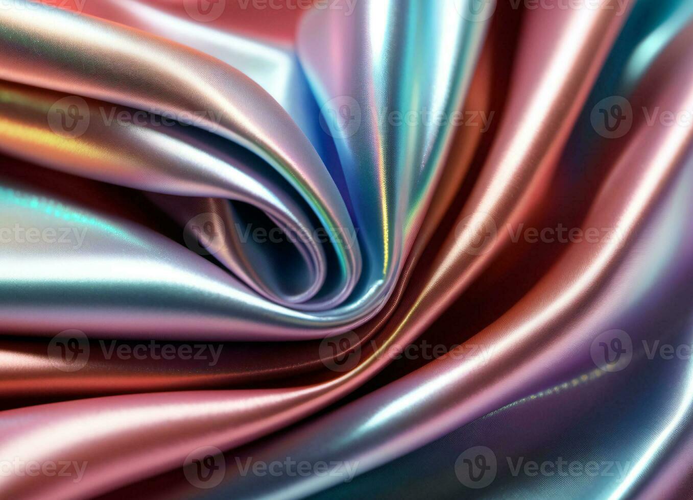 Holographic Fabric Texture Background AI Generative photo