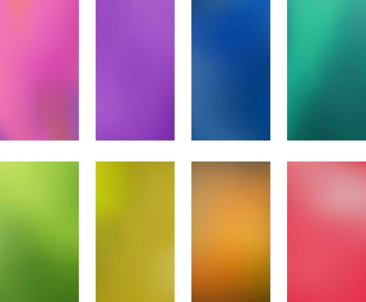 colección brillante resumen multicolor fondos de pantalla teléfonos inteligentes pantalla móvil antecedentes vector