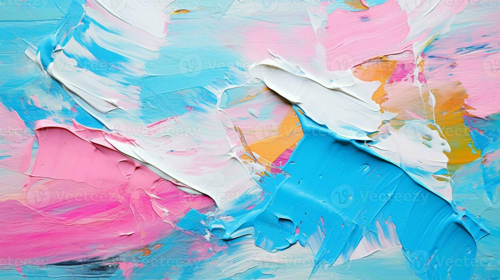 Vivid Abstract Canvas. Colorful, textured art with bold brushstrokes photo