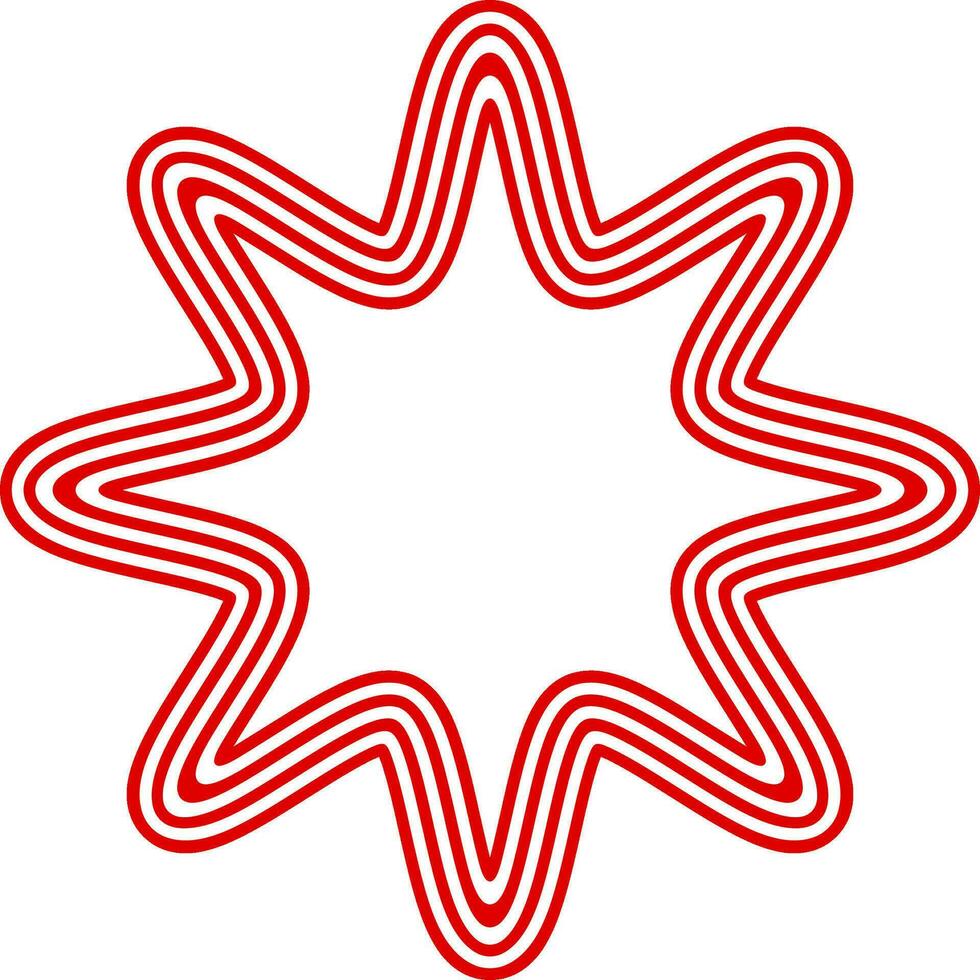usa flag multi star frame vector