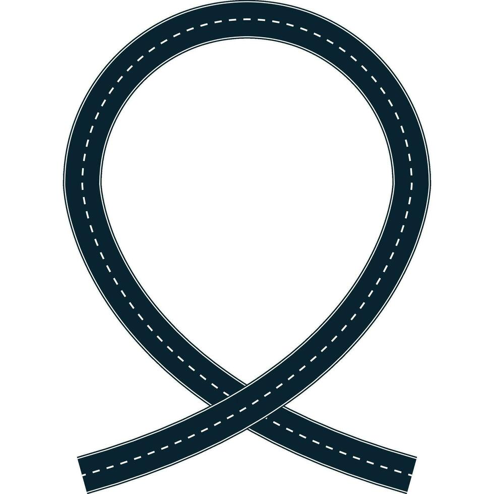 road ribbon frame vector