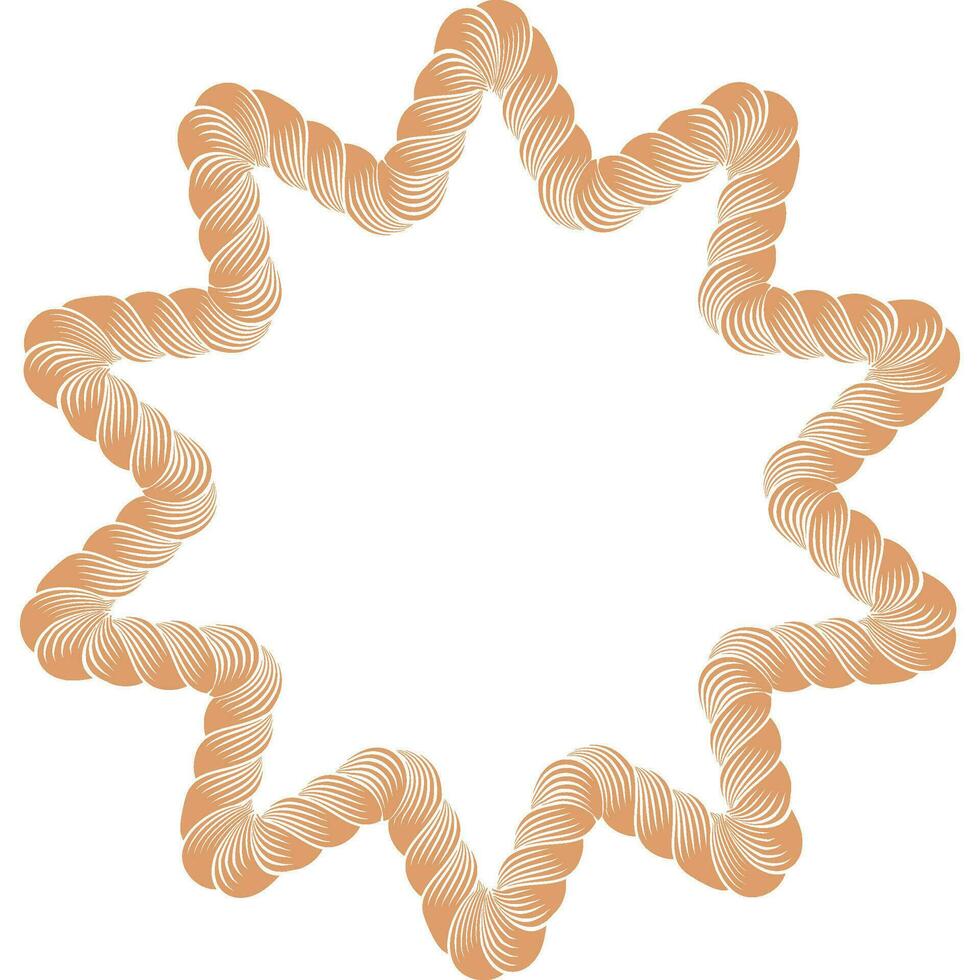 rope multi star frame vector