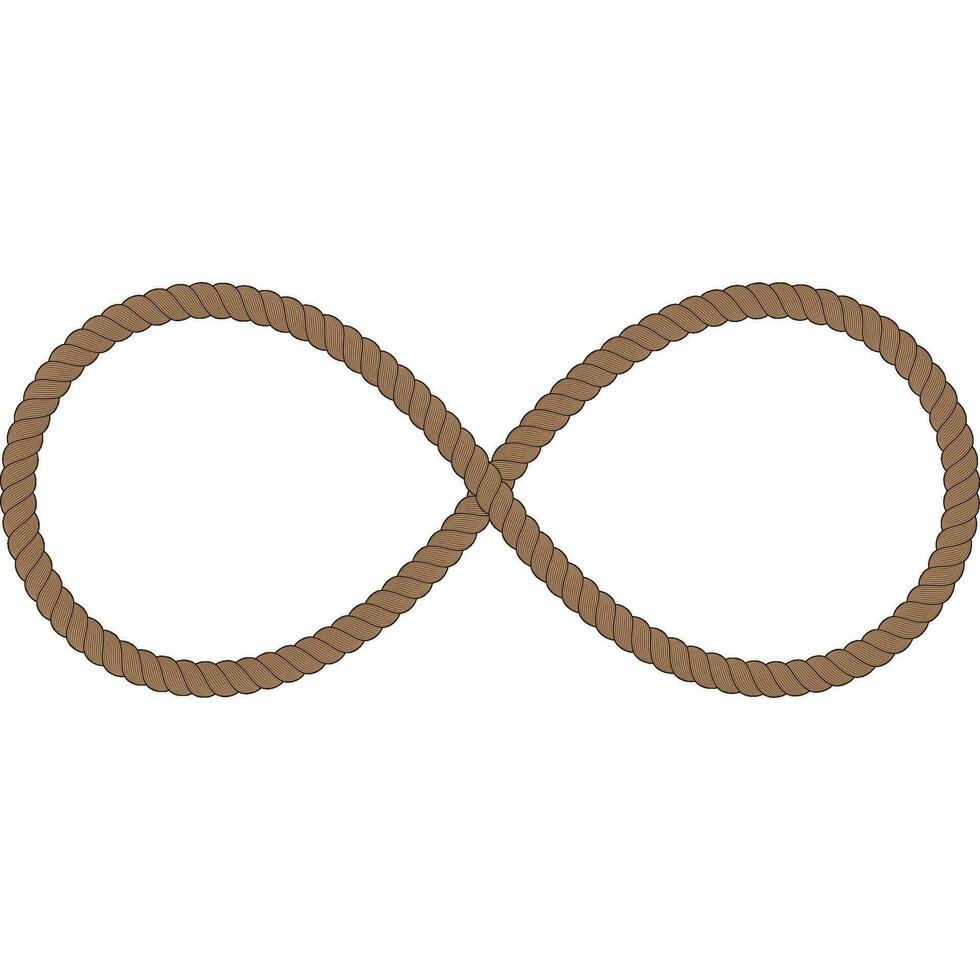 infinity line rope vector