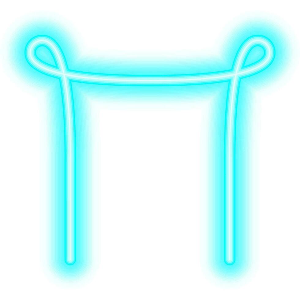 blue neon knot corner border vector