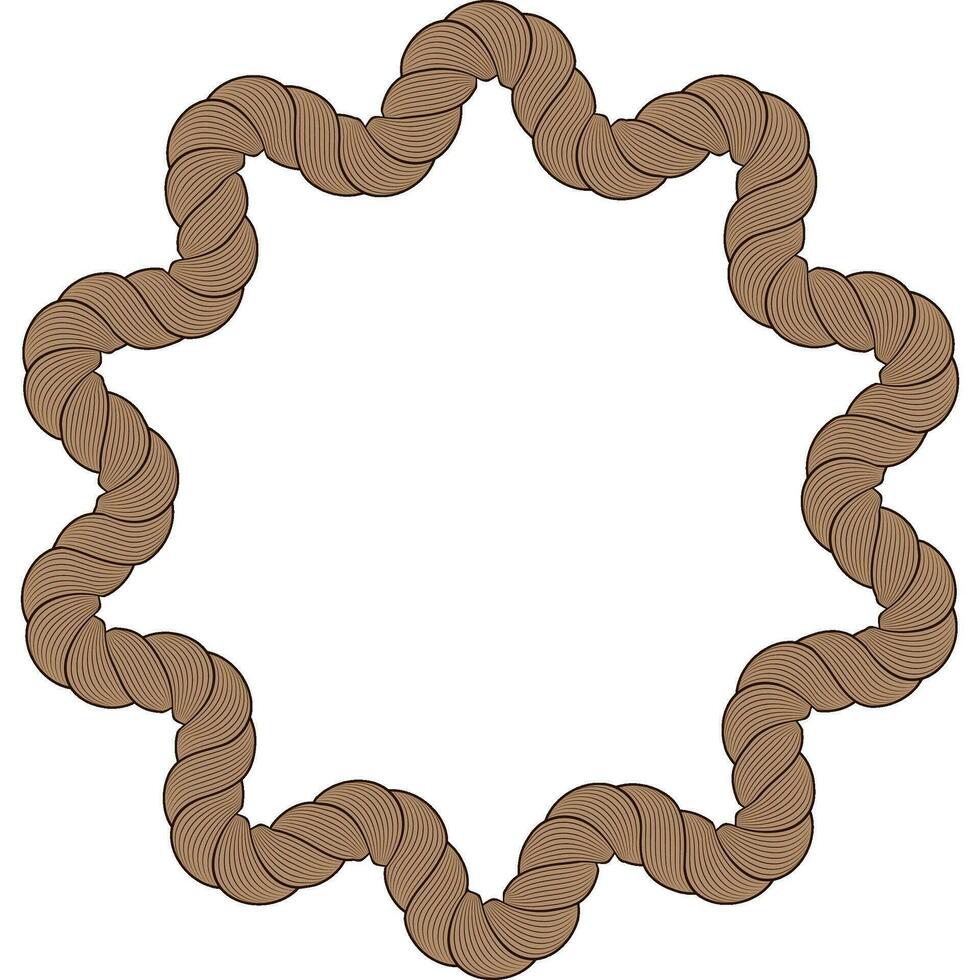multi star frame rope vector