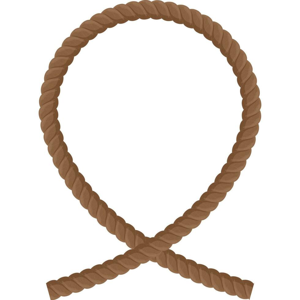 brown rope ribbon frame 32040320 Vector Art at Vecteezy