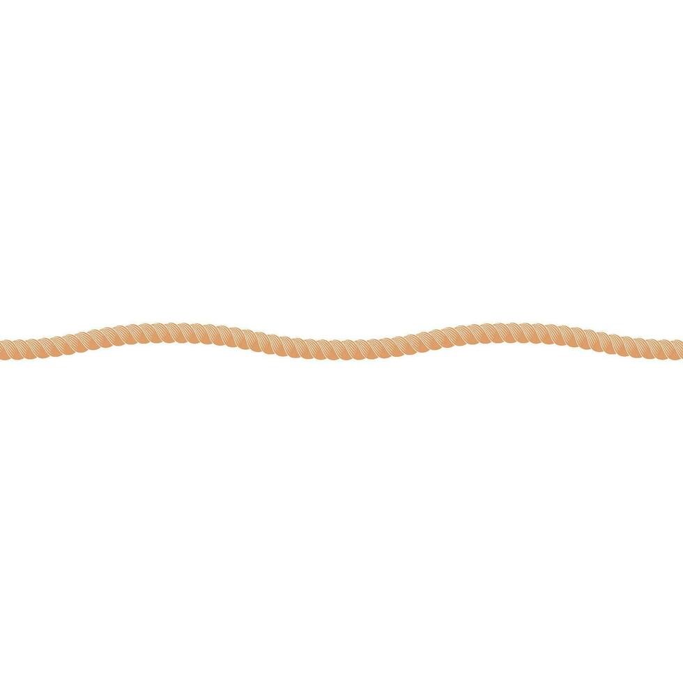 rope wavy line vector
