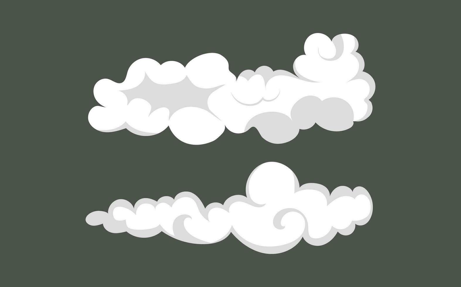 fumar explosión animación de un explosión con cómic volador nubes conjunto de aislado vector ilustraciones a crear un explosión efecto. el efecto de fumar movimienot, brillar y dinámica auge.