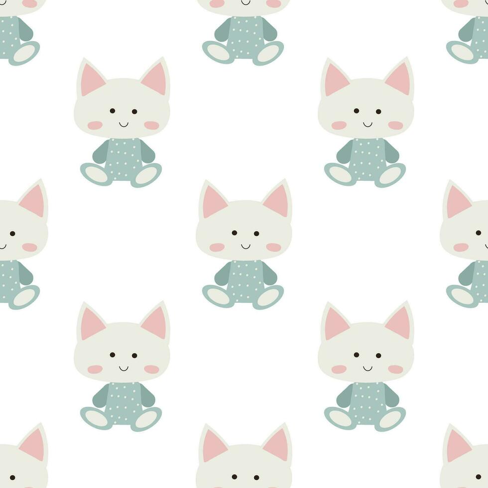 Seamless pattern of cute baby items in a Scandinavian inspired boho style.Doodle style cartoon children's clipart for use in child shower invitations, nursery room decorations, and posters. vector