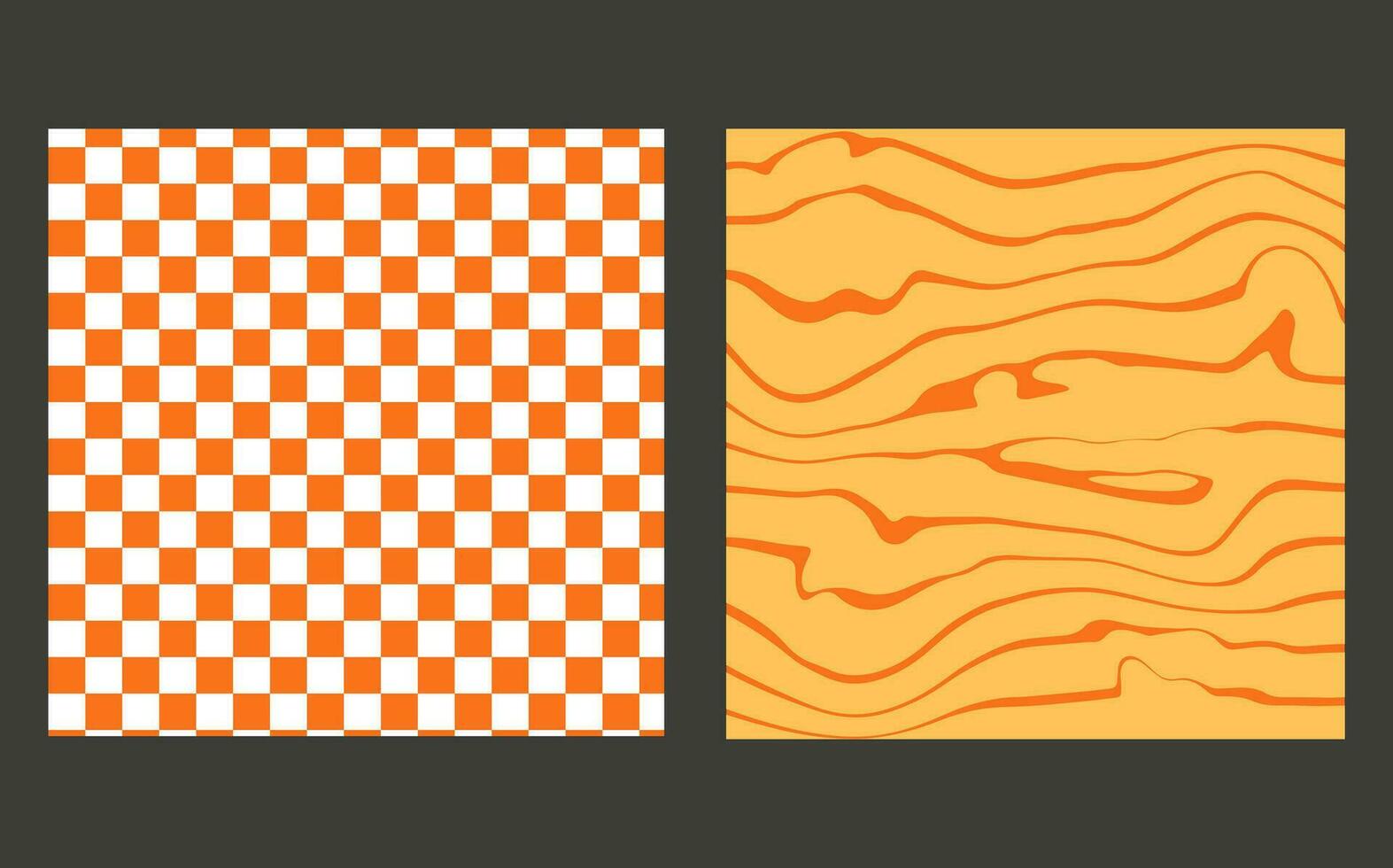A groovy and psychedelic chessboard backdrop inspired by the 60s and 70s. Perfect for print templates, textiles. vector