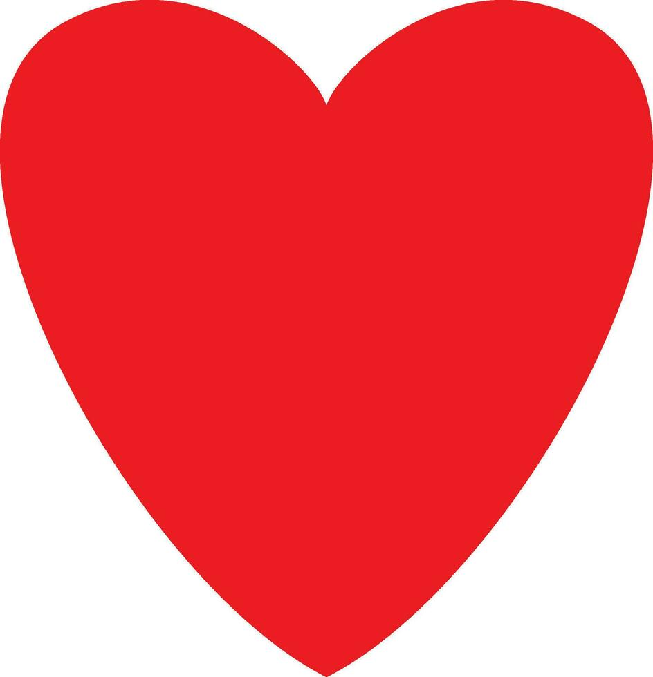 ilustración de corazón rojo vector