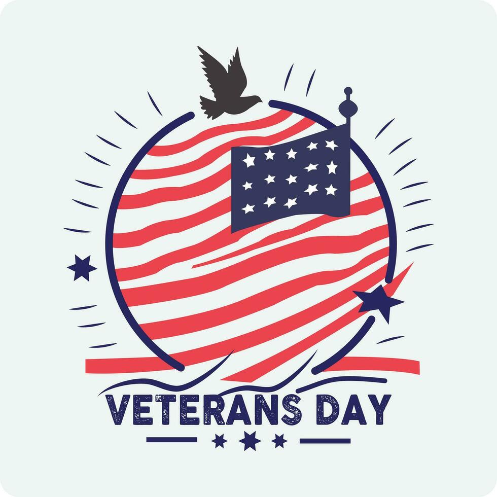 Veterans Day logo, vector eps