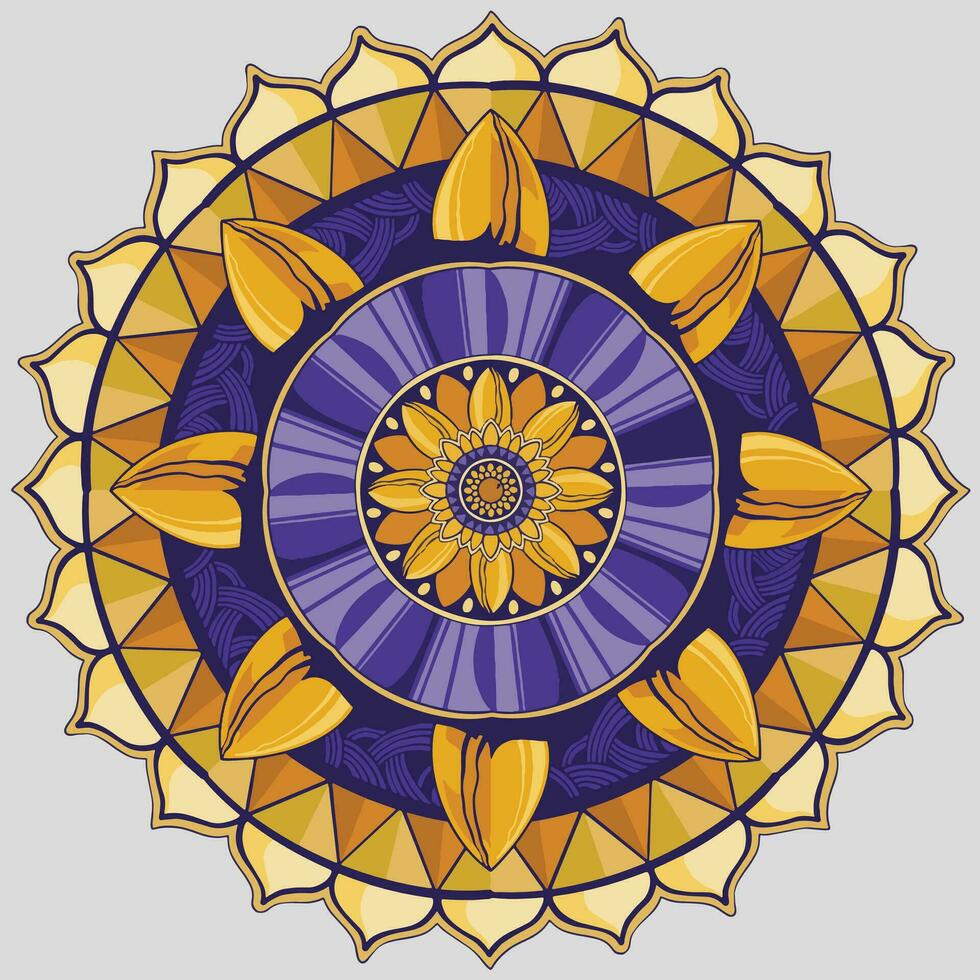 Mandala art illustration vector