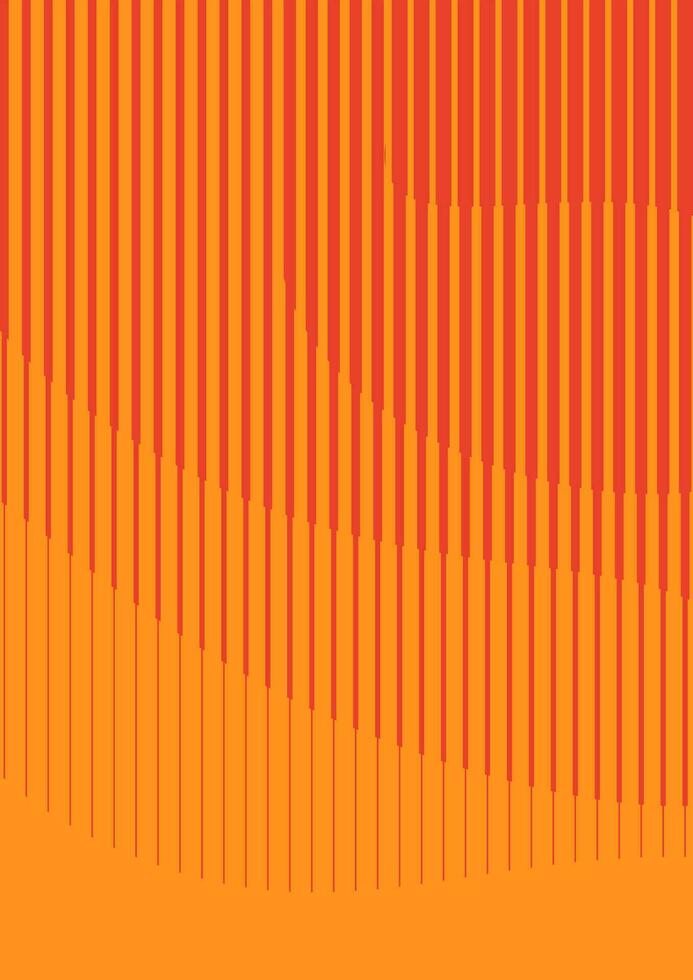 Dynamic line geometric covers set. Orange background minimalist designs. vector