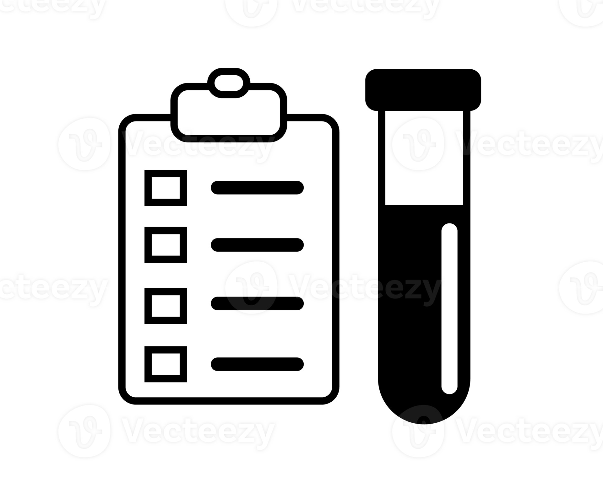 Clinical analysis result icon, lab blood test, medicine report, medical