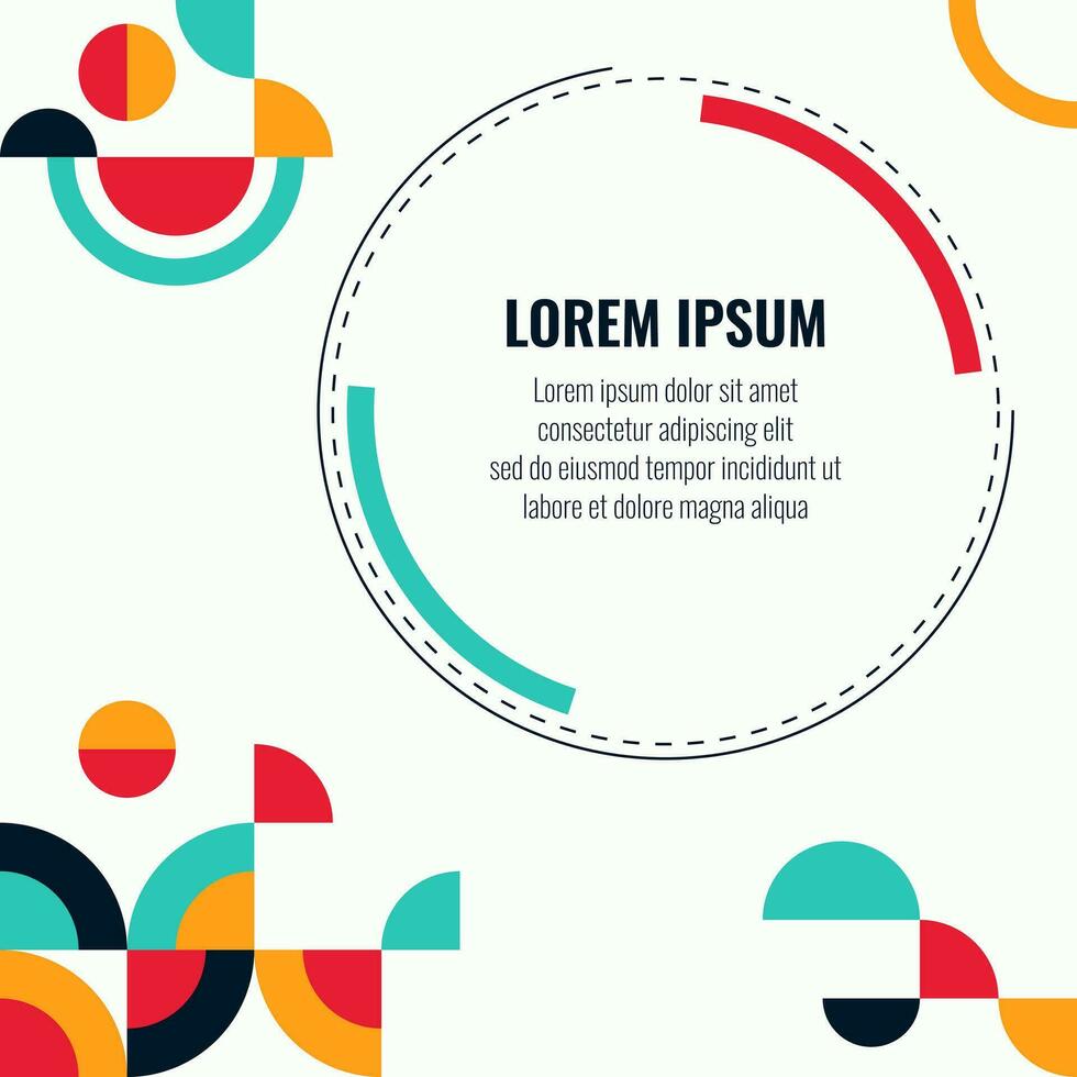 Simple Abstract Geometric Background Design vector