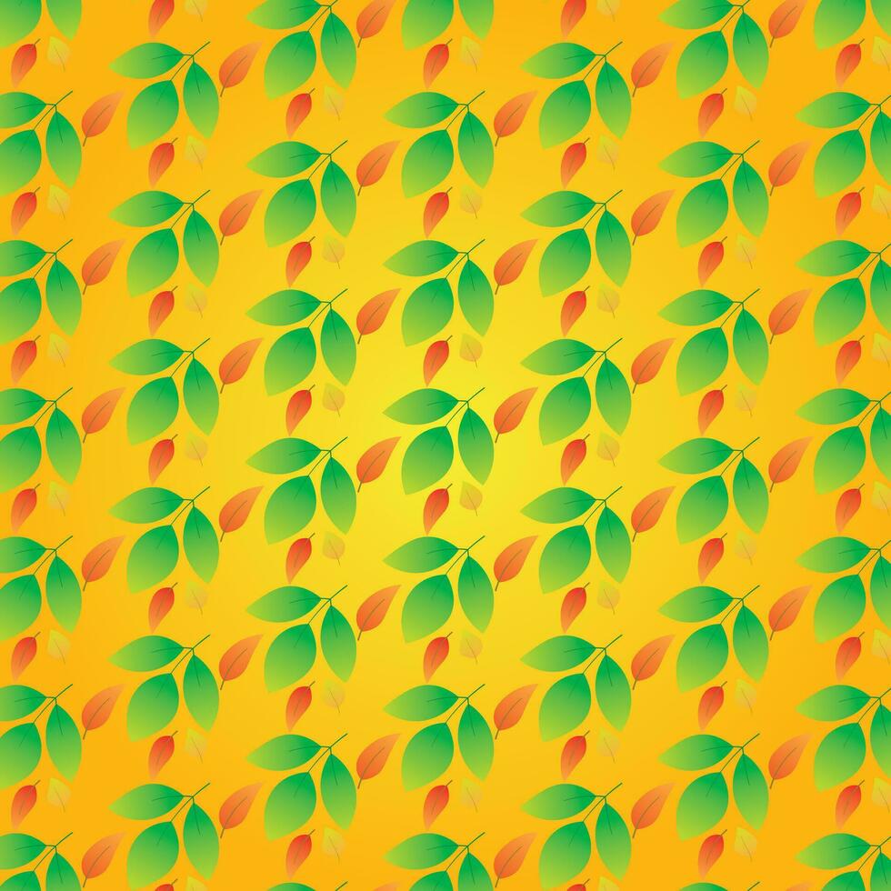 The background design with leaf patterns is suitable for the autumn theme. vector