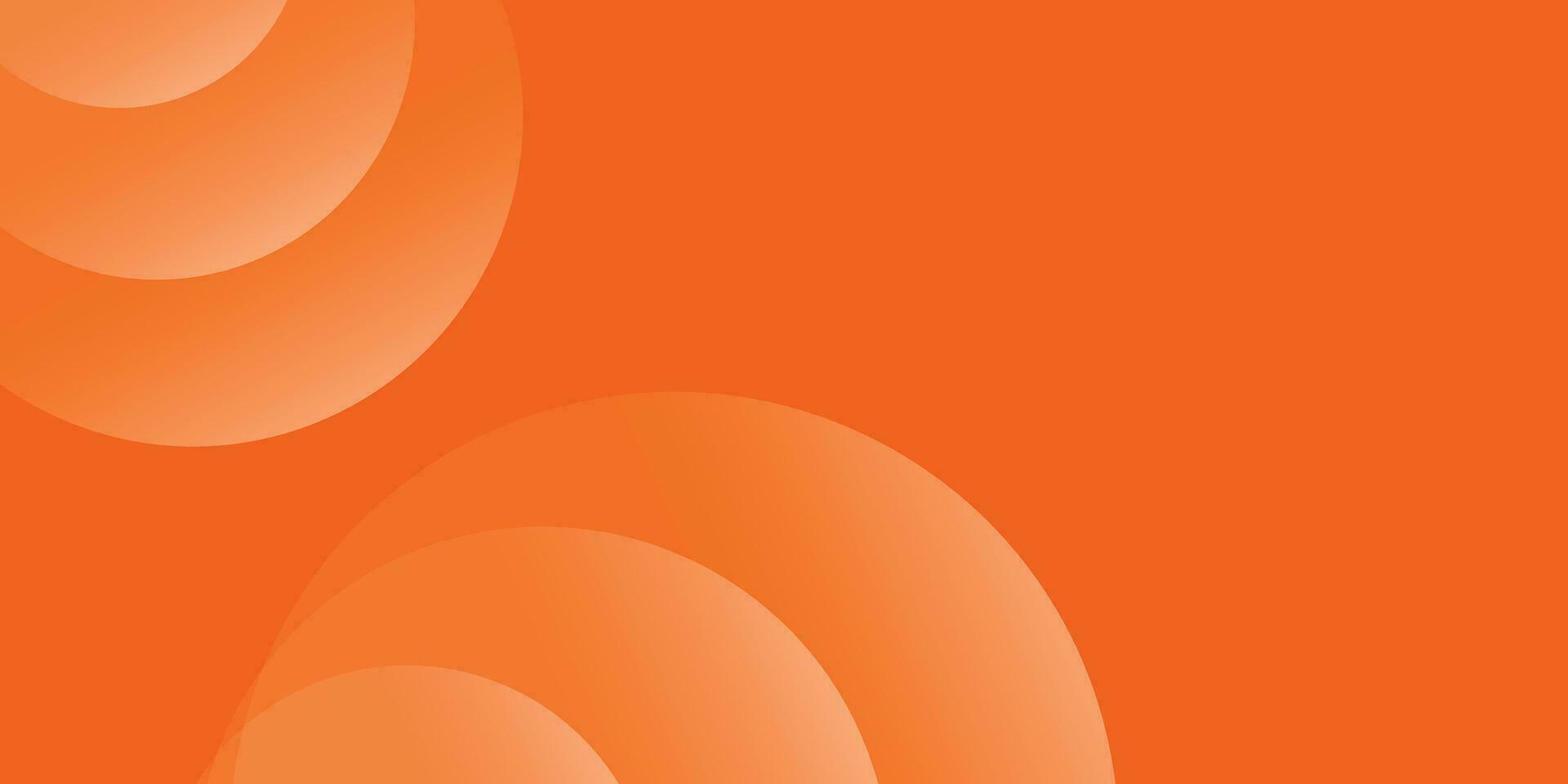 Minimal geometric abstract background. Orange elements with fluid gradient. Dynamic shapes composition. Eps10 vector