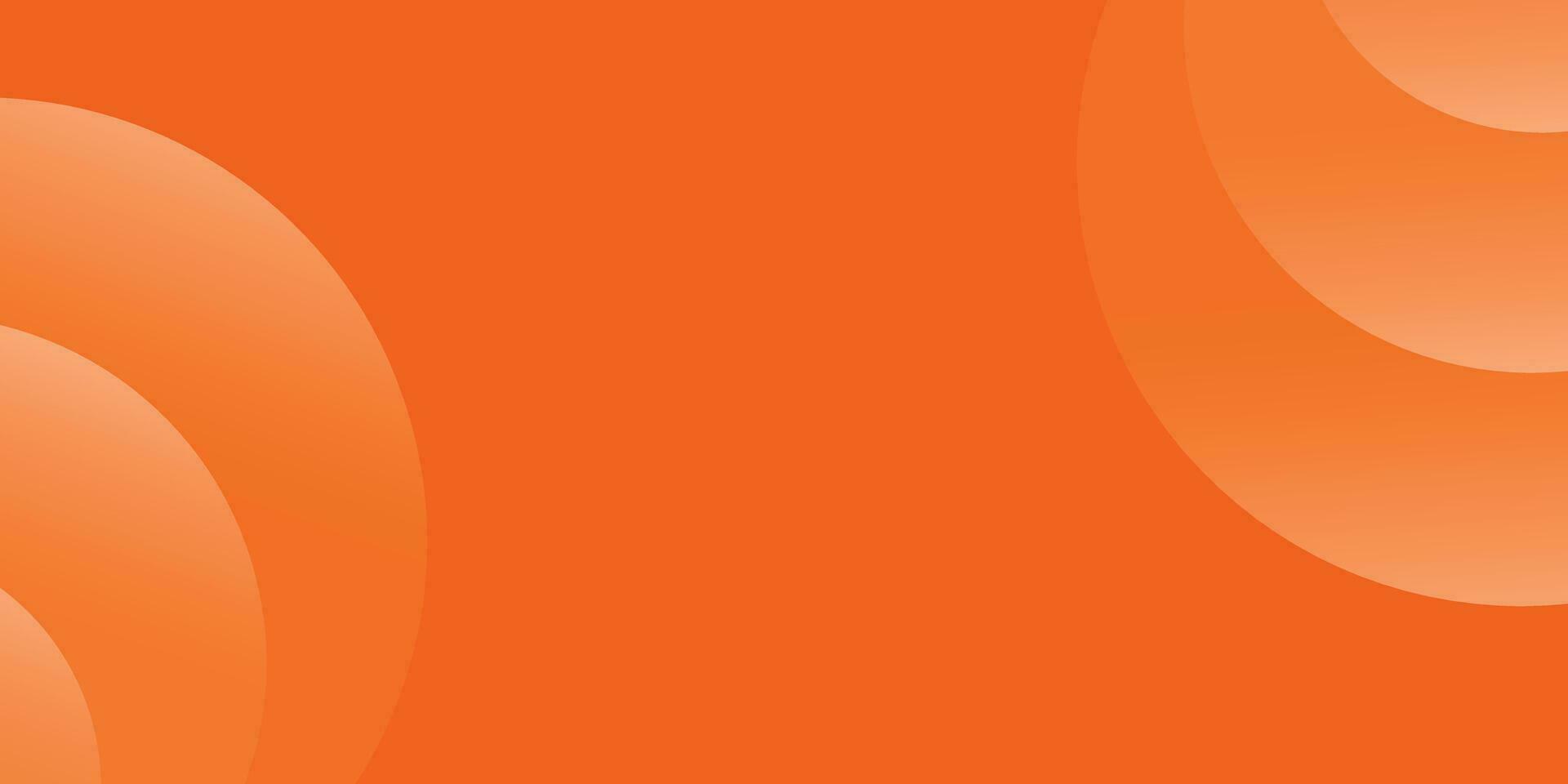 Minimal geometric abstract background. Orange elements with fluid gradient. Dynamic shapes composition. Eps10 vector