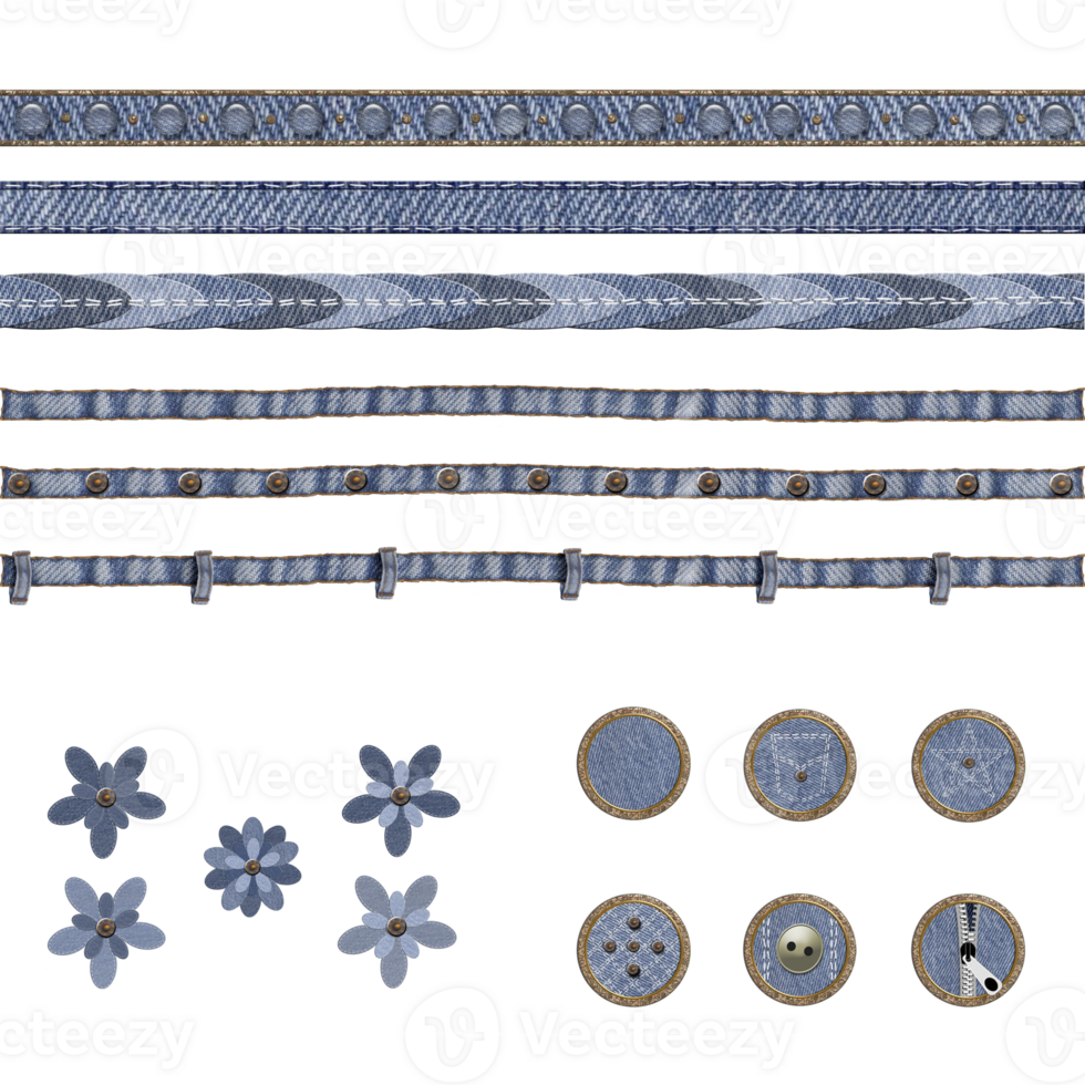 Ribbons Flowers Buttons png