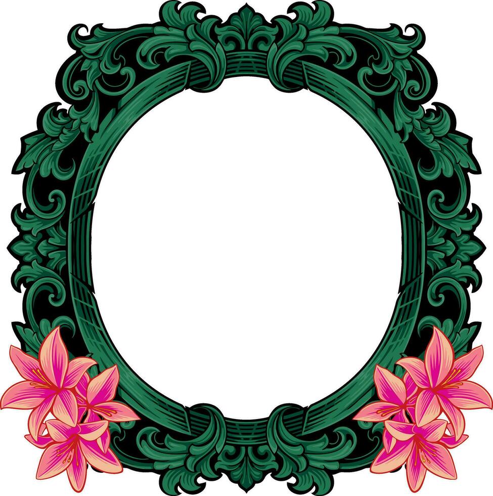 Frame ornament vintage classic element decoration vector