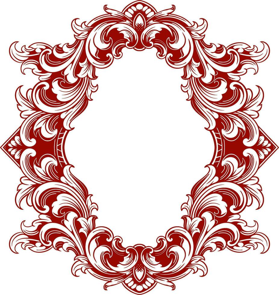 Frame ornament vintage classic element decoration vector