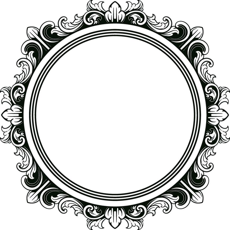 Frame ornament vintage classic element decoration vector