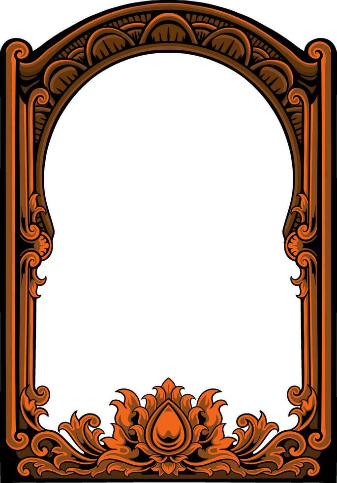Frame ornament vintage classic element decoration vector