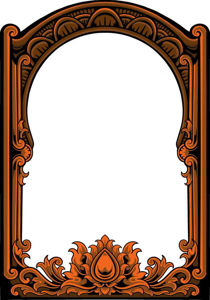 Frame ornament vintage classic element decoration vector