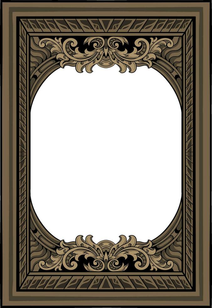 Frame ornament vintage classic element decoration vector