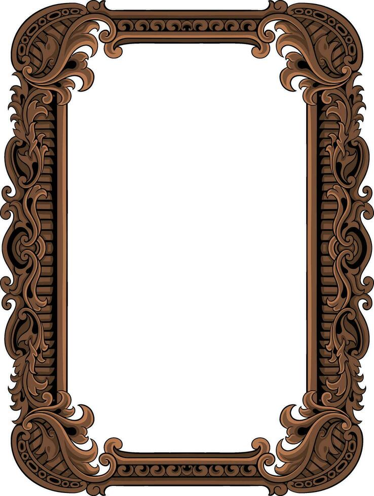 Frame ornament vintage classic element decoration vector