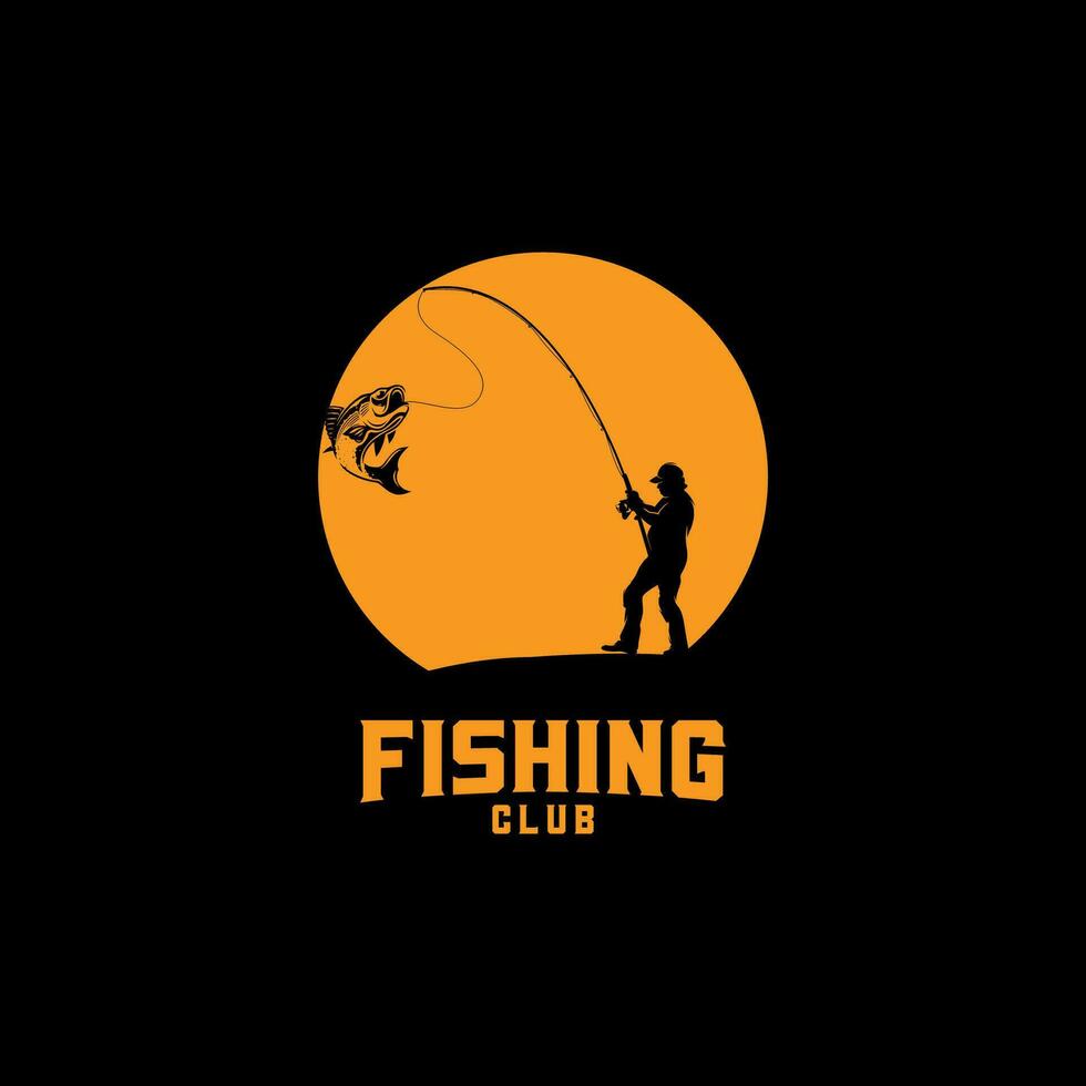 fish on a fishing hook illustration vector