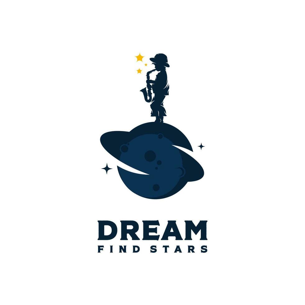 reaching stars logo design template dream star logo vector