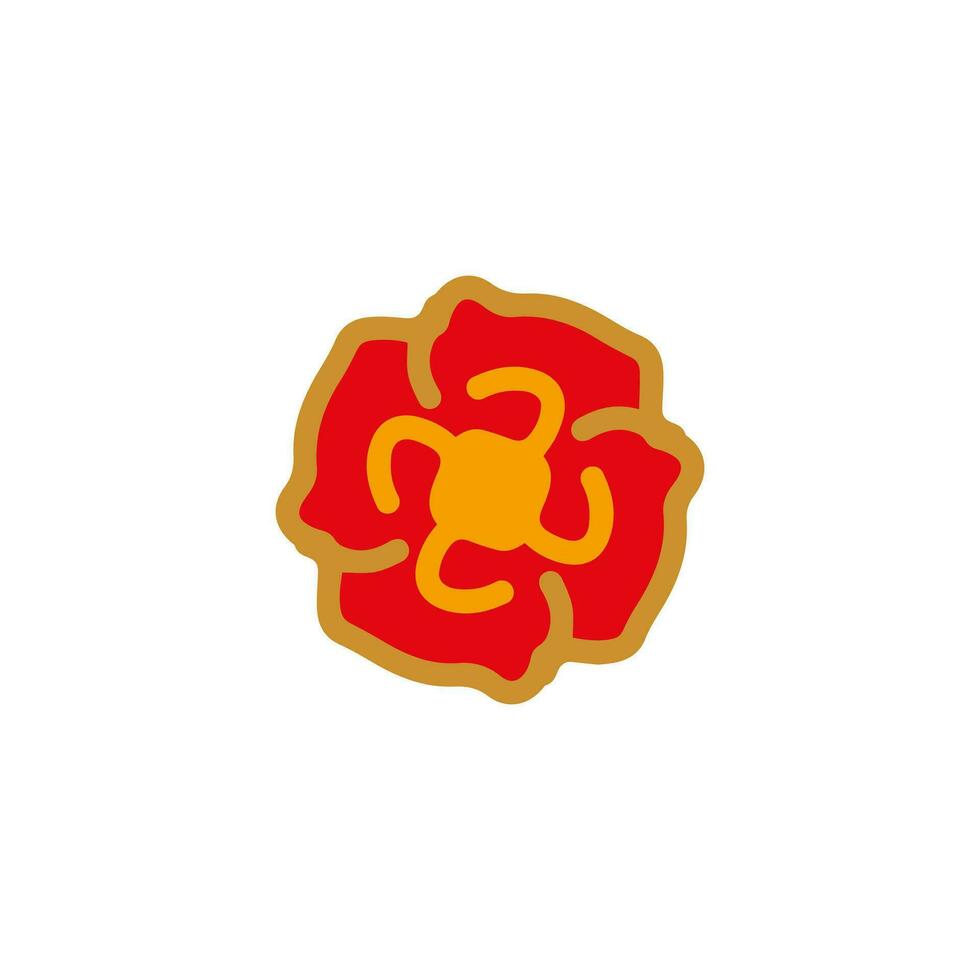 Logo design with ornament concept vector