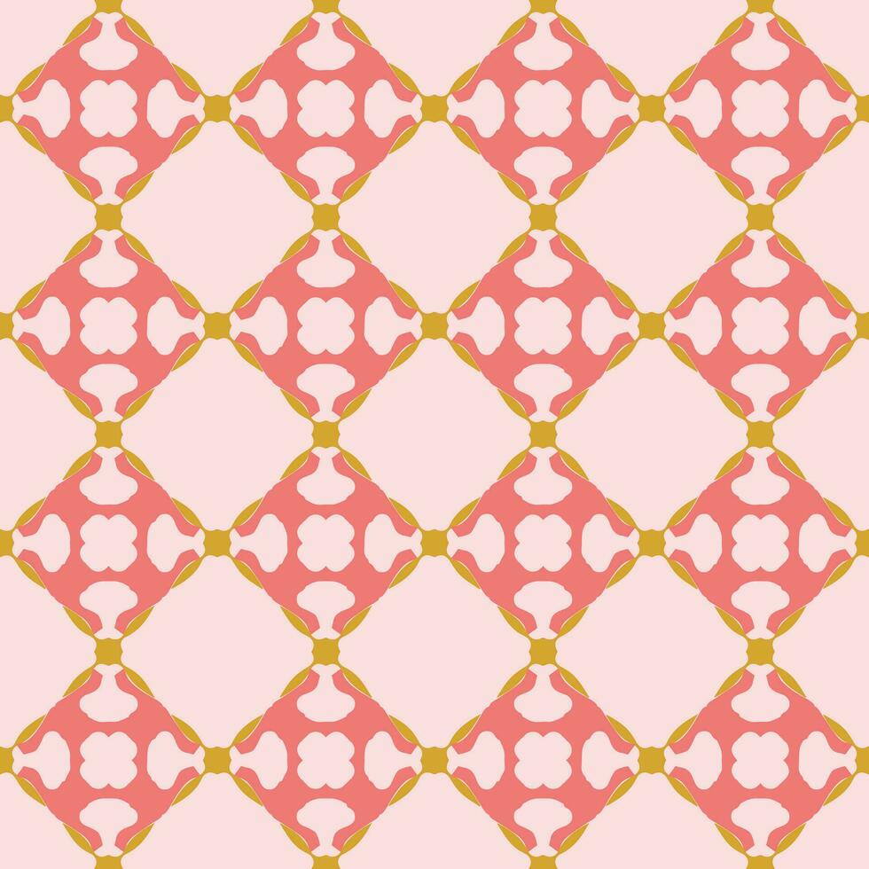 Ornament pattern design template with decorative motif.  background in flat style. repeat and seamless vector