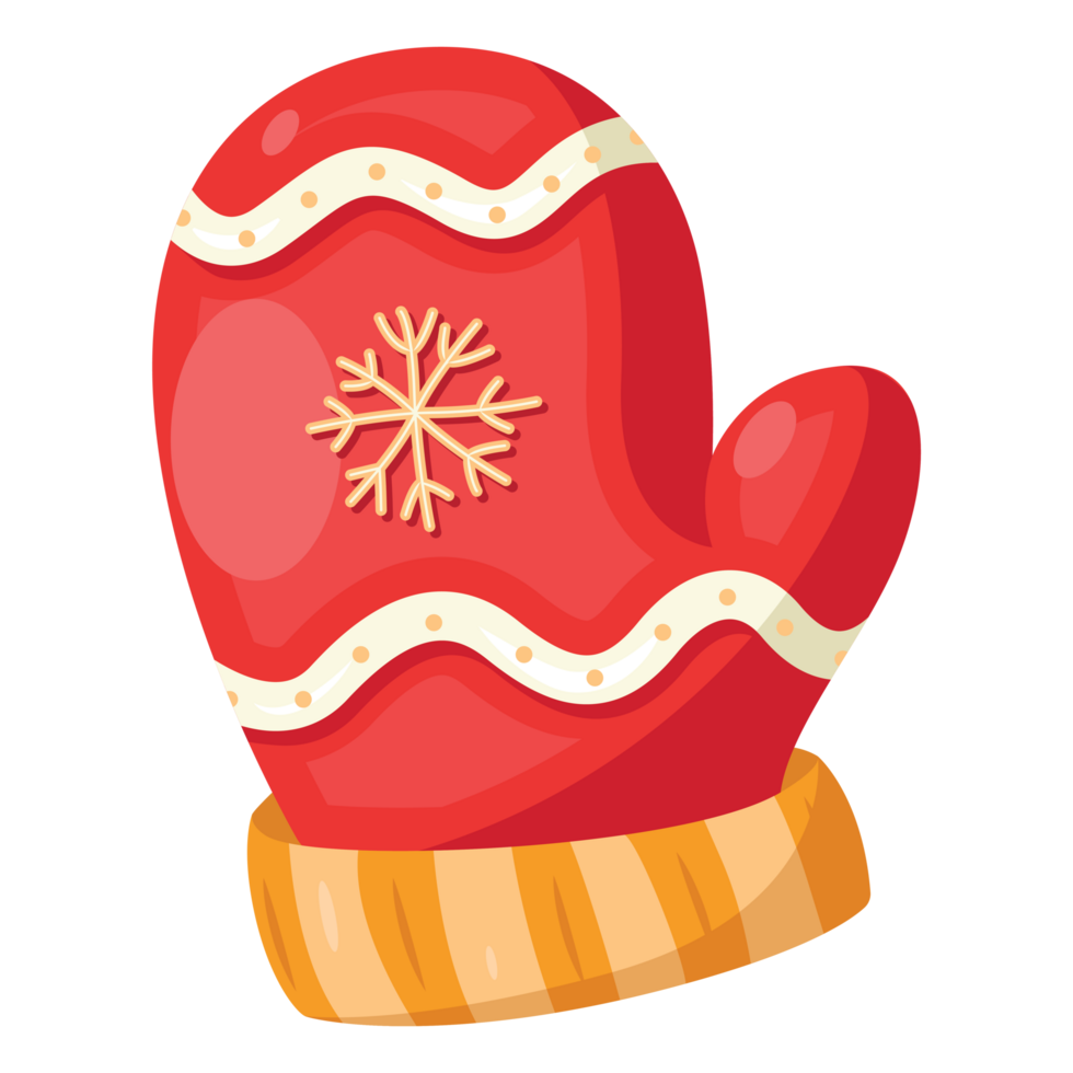 Christmas Snow Mittens png