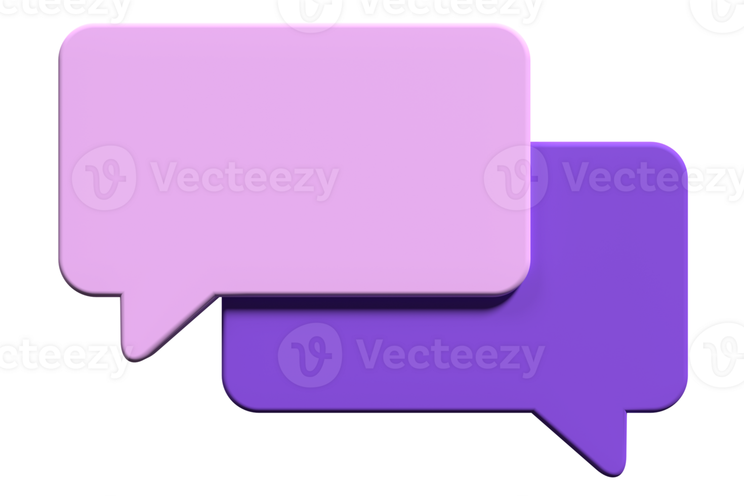 3D speech bubble icon. Empty speech bubble. Chat 3d render. Social media notification icon. 3D rendering png